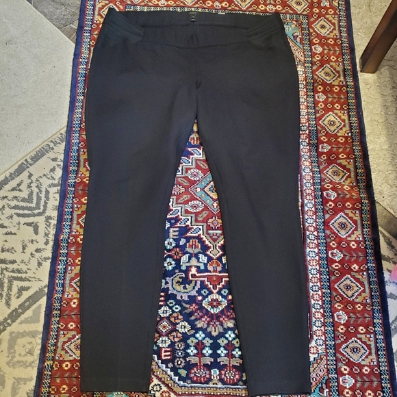 J CREW PIXIE PANT BLACK 16R. SLIP ON SIDE ZIP. ELASTIC PANEL SIDES. STRETCH - Picture 2 of 8